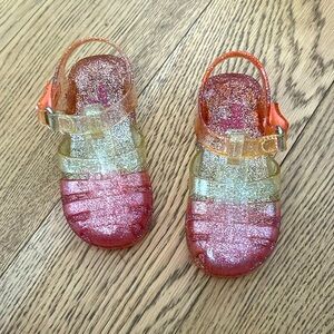 Toddler girl sparkling sandals